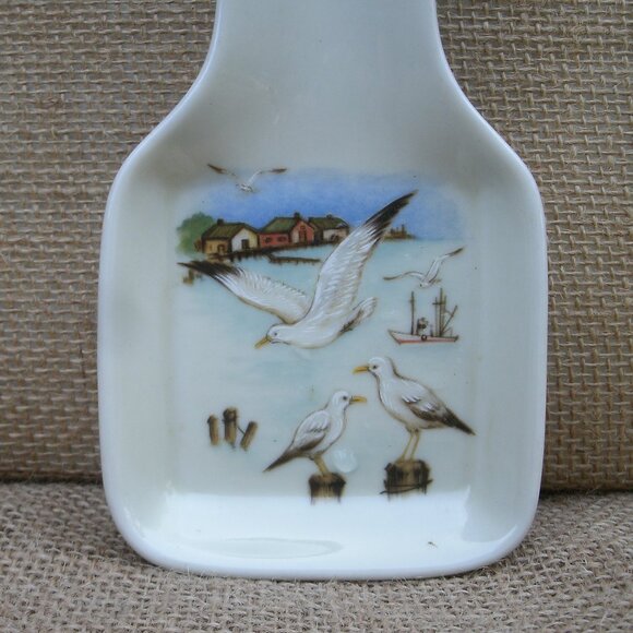 Vintage Otagiri Seagull Stoneware Spoon Rest - Picture 4 of 16